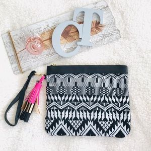 Aztec Boho Large Clutch Wristlet 11”x9”